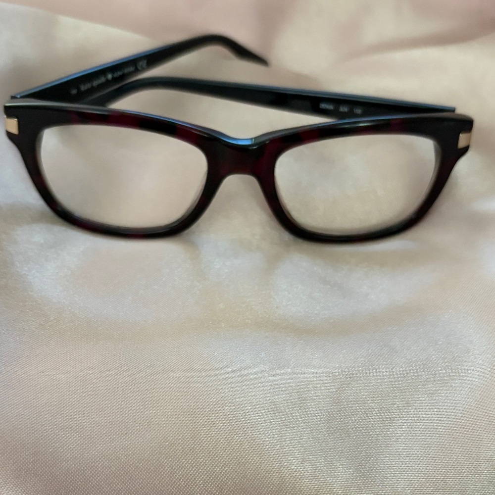 Stylish Kate Spade women Black and dark Red eye Glasses